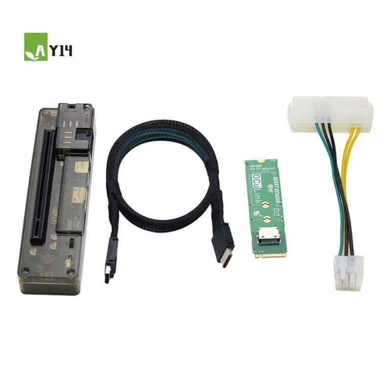 External Gpu Dock Pcie 4.0 Oculink - Adaptateur AY14 -M.2 MKEY vers OCULINK,