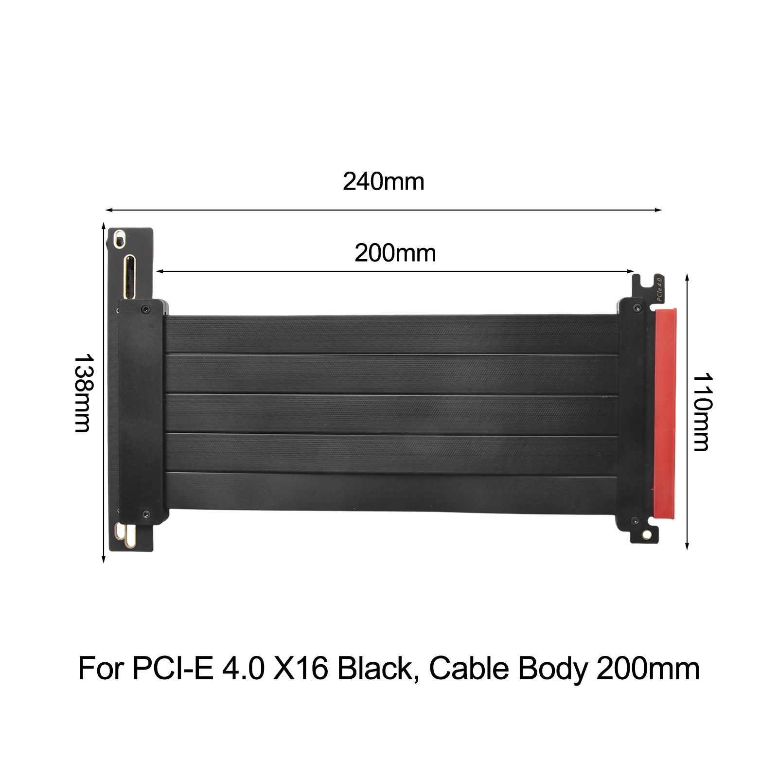 Câble Riser PCIe 4.0 X16 blind - Pcie 4.0 X16 Riser Cable 90 Degree avis et prix