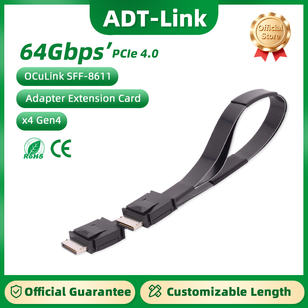 ADT-Link PCI-E 4.0 X4 SFF-8611 - External Gpu Dock Pcie 4.0 Oculink avis et prix