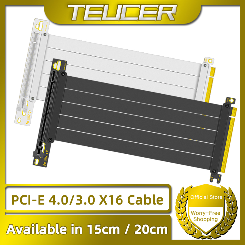 TEUCER PCI-E 4.0 X16 Câble Ris - Pcie 4.0 X16 Riser Cable 90 Degree avis et prix