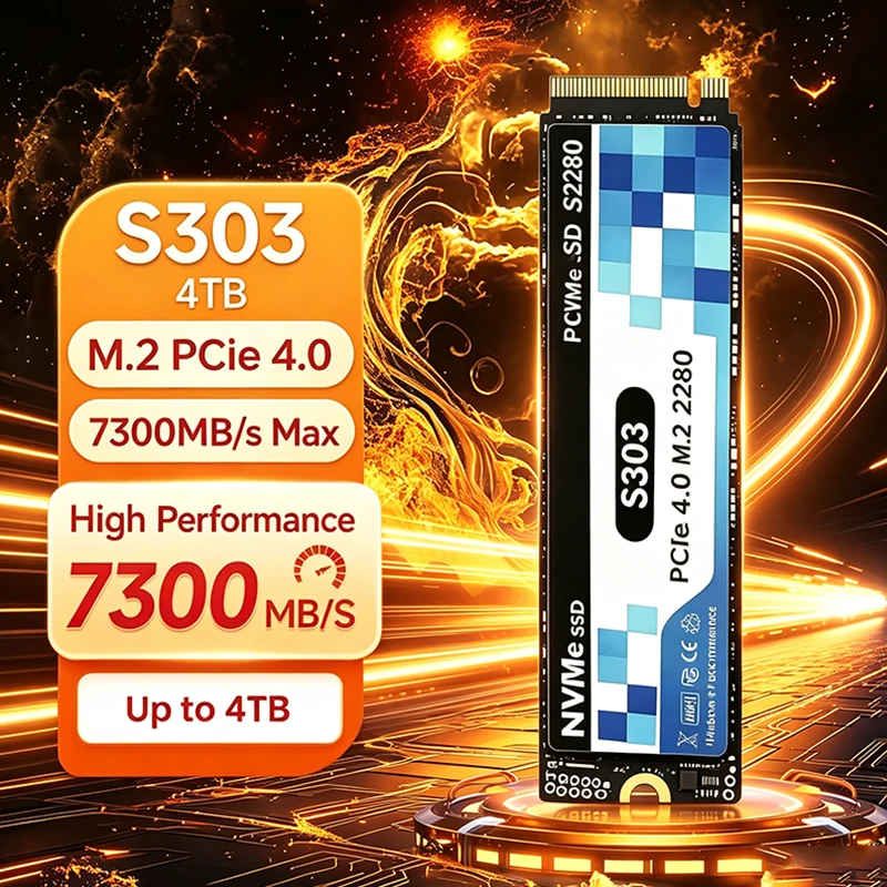 Nouveau SSD M.2 S303 d'origine - M.2 Nvme 4Tb Pcie 4.0 Ssd avis et prix