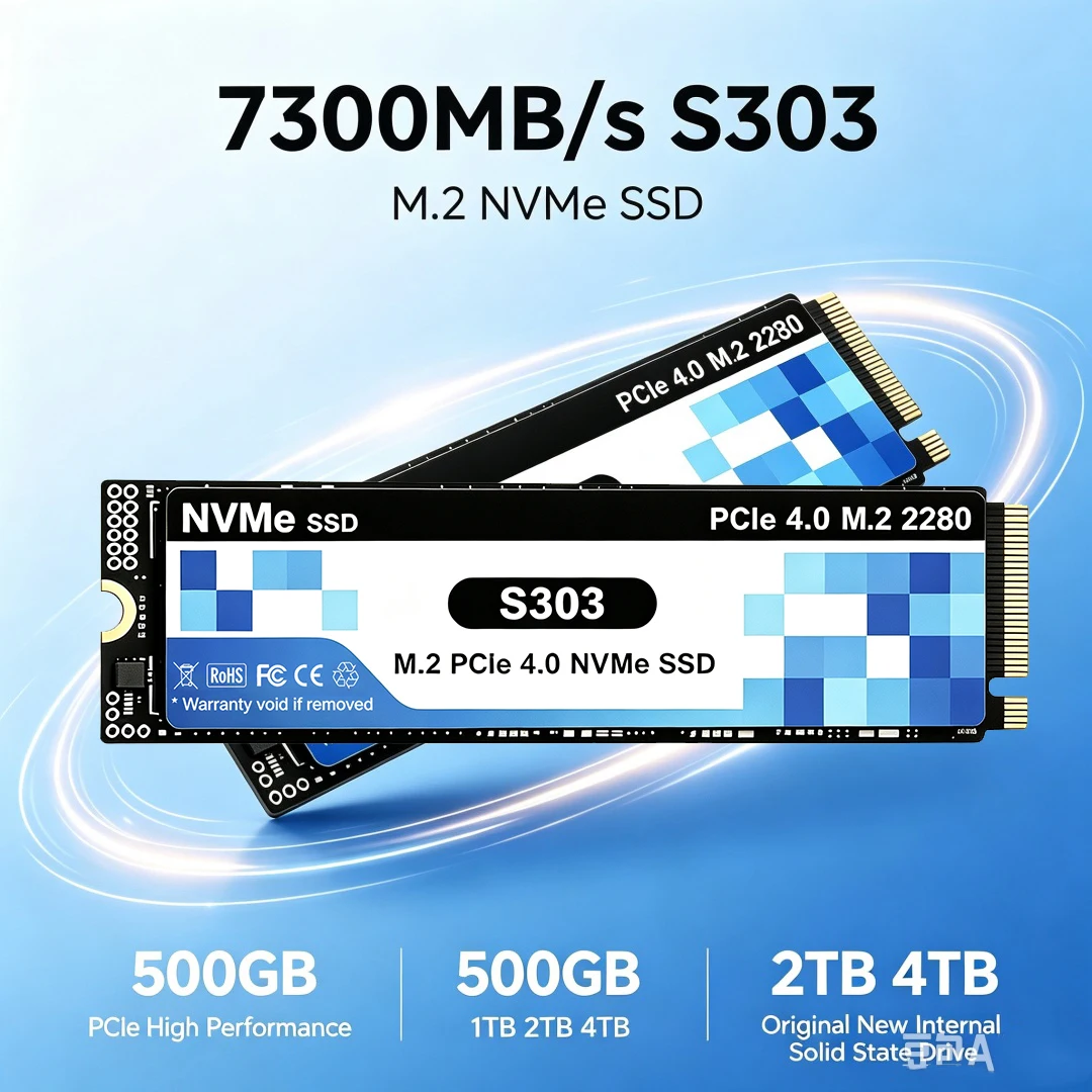 Nouveau SSD M.2 S303 d'origine - M.2 Nvme 4Tb Pcie 4.0 Ssd avis et prix
